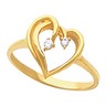 Heart Shaped Ring 5 pttw dia. Ref 636896