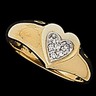 Heart Shaped Ring 7 pttw dia. Ref 754193