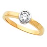 Diamond Solitaire Engagement Ring .5 CTW Ref 101229