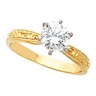 Diamond Hand Engraved Engagement Ring 1 Carat Ref 657461