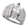 Diamond Hand Engraved Engagement Ring |2 Carat Ref 704902