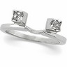 Platinum Princess Cut Diamond Enhancer | SKU: 120685