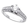 Antique Retro Engagement Ring with Diamond Accents 1.25 CTW Ref 363727