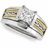 Two Tone Hand Woven Engagement Ring 1 Carat Ref 843164