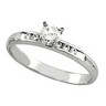 Ladies Diamond Channel Set Engagement Ring .14 CTW Ref 209930