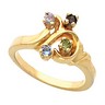 Birthstone Mothers Ring May hold up to 6 round 2.5mm gemstones Ref 681999