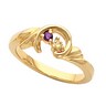 Birthstone Mothers Ring May hold up to 5 round 2.2mm gemstones Ref 161322