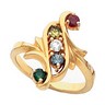 Birthstone Mothers Ring May hold up to 7 round 2.7mm gemstones Ref 943205