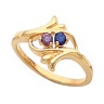 Birthstone Mothers Ring May hold up to 7 round 2.7mm gemstones Ref 614462