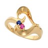 Birthstone Mothers Ring May hold up to 5 round 2mm gemstones Ref 278374