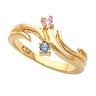 Birthstone Mothers Ring May hold up to 5 round 2.5mm gemstones Ref 331008