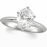 6 Prong Oval Solitaire Mounting .50 to 5.0 Carat Ref 783590