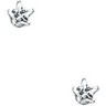 Star Cubic Zirconia CZ Earrings 4mm Ref 880698