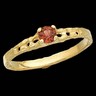 Birthstone Ring with Genuine Gemstone | 3 mm Diameter | Size 3 | SKU: 19314