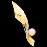 Pearl & Diamond Brooch | 5.5 x 6 mm | 7.5 mm Pearl | .03 carat TW