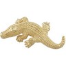 Electroform Alligator Brooch