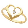 Heart Shaped Ring 2 pttw dia. Ref 377754