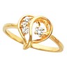Heart Fashion Ring 14 pttw dia. Ref 975013