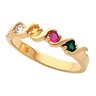 Birthstone Mothers Ring May hold 2 to 5 round 2.4mm gemstones Ref 582740