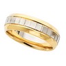 6mm Two Tone Comfort Fit Design Band Ref 387223