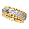 7mm Two Tone Design Band Ref 136128