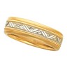6mm Two Tone Design Band Ref 994465