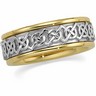 7mm Celtic Inspired Two Tone Band Ref 295308