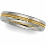 4.5mm Two Tone Comfort Fit Design Band Ref 804789
