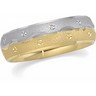 6mm Two Tone Comfort Fit Design Band Ref 424989