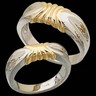18K Two Tone Duo Band Ref 661560