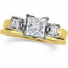 Diamond Ring Wrap .33 CTW 2ea 3x3mm Diamonds Ref 826728