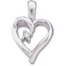 Diamond Heart Pendant .02 CTW Ref 176267