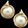 Mabe Pearl & Diamond Earrings | 12.5 mm Mabe Pearl | 1/8 Ct TW | SKU: 60853