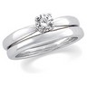 4 Prong Solitaire with Medium Setting on Bombe Shank .38 Carat Ref 118814