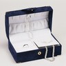 Blue Flocked Jewelry Chest | SKU: 61-9178
