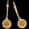 Citrine Lever Back Earrings | 5 mm | SKU: 61011