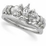 Diamond Semi Set Engagement Ring .38 CTW Ref 915673