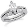 Platinum Diamond Engagement Ring .33 CTW Ref 415068
