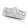 Platinum Diamond Anniversary Ring .33 CTW Side Diamonds Ref 357994