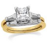 Platinum and 18KY Diamond Engagement Ring .33 CTW Ref 809953