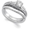 Vintage Style Bridal .25 CTW Engagement Ring with Matching Band Ref 163088