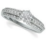 Diamond Engagement Ring .38 CTW Side Diamonds Included Ref 661009