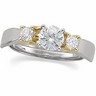 Two Tone Bridal Enhancer .33 CTW Side Diamonds Ref 952804