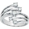 Created Moissanite Milestone Collection Right Hand Ring .5 CTW Ref 692626
