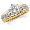 Two Tone Diamond Bridal Enhancer .5 CTW Side Diamonds Ref 576085