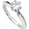 Created Moissanite Solitaire Engagement Ring Ref 697857