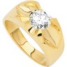 Created Moissanite Gents Solitaire Ring Ref 241970