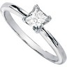 Created Moissanite Solitaire Engagement Ring 4.5mm .5 Carat Ref 593495