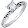 Created Moissanite Solitaire Engagement Ring 5mm .75 Carat Ref 944603
