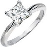 Created Moissanite Solitaire Engagement Ring 6mm 1.25 Carat Ref 901253